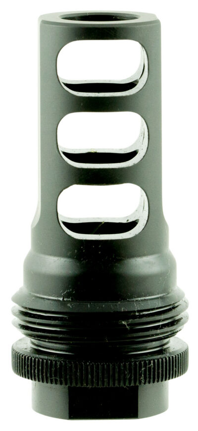 SilencerCo AC1557 ASR Muzzle Brake Black Steel with 5/8″-32 tpi Threads for 458 Cal