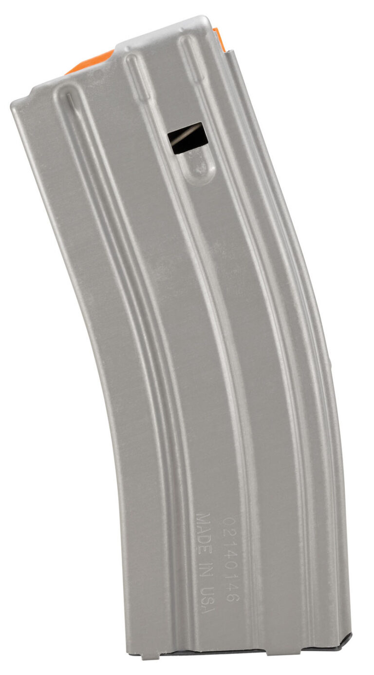 DuraMag 3023002178CPD Speed 30rd 223 Rem/300 Blackout/5.56x45mm NATO for AR-15 Gray w/ Orange Follower Detachable