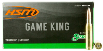 HSM 7MM087N Game King  7mm-08 Rem 140 gr Sierra GameKing Spitzer Boat Tail 20 Per Box/ 25 Case