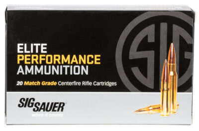 Sig Sauer E3WMM120 Marksman Elite  300 Win Mag 190 gr Open Tip Match 20 Per Box/ 25 Case