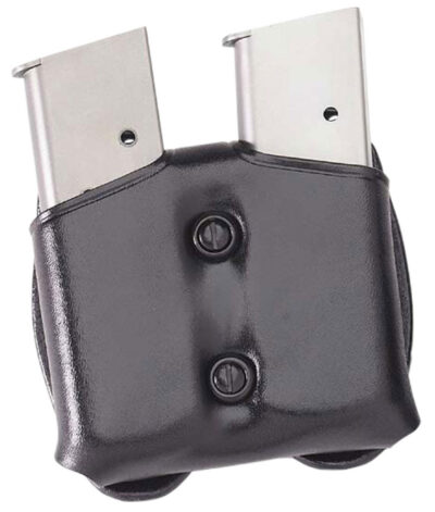 Galco CDM26B CDM Mag Carrier Double Black Leather Belt Loop Belts 1.50-1.75″ Wide Compatible w/ Sig P220 Carry Ambidextrous Hand