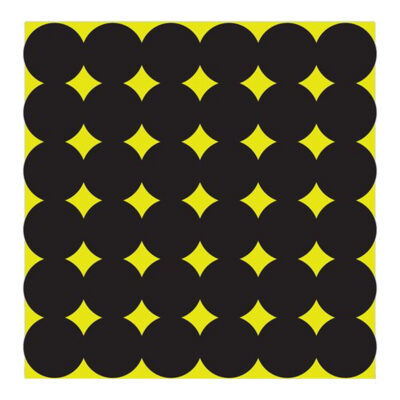 Birchwood Casey 34115 Shoot-N-C Pasters Black Adhesive Paper 1″ 12 PK