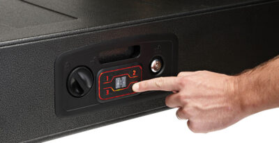Hornady 98190 Rapid Safe AR Gunlocker RFID Access Code Key Entry Black Steel Holds 2 Rifles Holds 2 Long Guns 42″ L x 15.25″ W x 6.75″ D