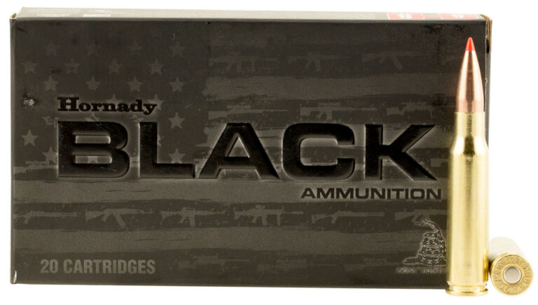BLACK® 308 WINCHESTER A-MAX® POLYMER TIPPED RIFLE AMMO BLACK 308 WIN 168GR A-MAX POLYMER TIP BOAT TAIL 20/BOX