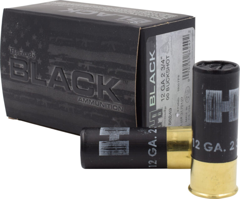 BLACK 12 GAUGE 2-3/4'' #00 BUCKSHOT SHOTGUN AMMO 12 GAUGE 2-3/4'' #00 BUCKSHOT 10/BOX