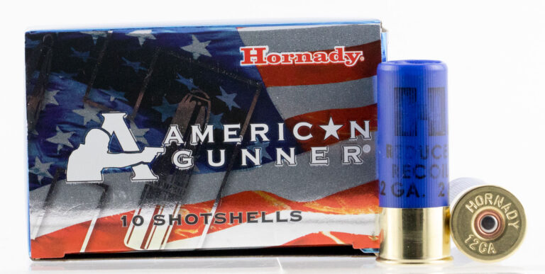 AMERICAN GUNNER RR 12 GAUGE 2-3/4'' #00 BUCKSHOT SHOTGUN AMMO AMERICAN GUNNER 12 GAUGE 2-3/4'' 8 PELLET #00 BUCKSHOT 10/BOX