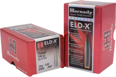 7MM (.284”) 150 GRAIN ELD-X BULLETS ELD-X 7MM (0.284”) 150GR POLYMER TIP BOATTAIL 100/BOX