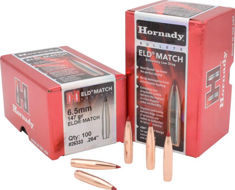 ELD® MATCH 6.5MM (0.264'') POLYMER TIPPED BOATTAIL RIFLE BULLETS ELD MATCH 6.5MM (0.264'') 147GR POLYMER TIP 100/BOX