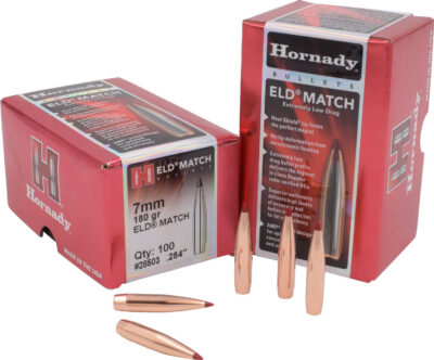 7MM (.284”) 180 GRAIN ELD MATCH BULLETS ELD MATCH 7MM (0.284”) 180GR POLYMER TIP BOATTAIL 100/BOX