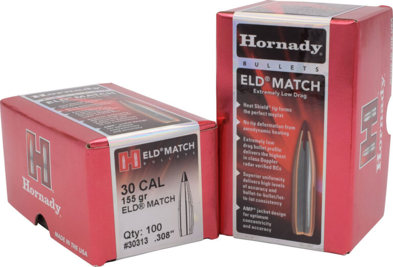 ELD® MATCH 30 CALIBER (.308) RIFLE BULLETS ELD MATCH 30 CALIBER (0.308'') 155GR POLYMER TIP 100/BOX