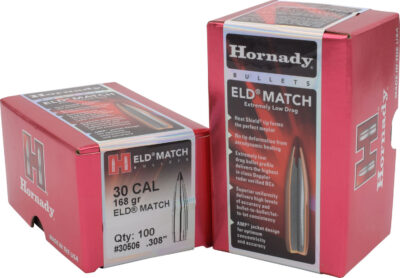 ELD® MATCH 30 CALIBER (.308) RIFLE BULLETS ELD MATCH 30 CALIBER (0.308”) 168GR POLYMER TIP 100/BOX