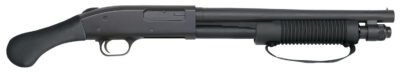 Mossberg 50659 590 Shockwave 12 Gauge Pump 3″ 5+1 14″ Blued Heavy-Walled Barrel, Blued Stainless Steel Receiver Drilled & Tapped, Black Raptor Birdshead Grip