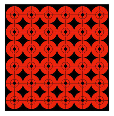 Birchwood Casey 33901 Target Spots  Self-Adhesive Paper Black/Orange 1″ Bullseye 360 Pack