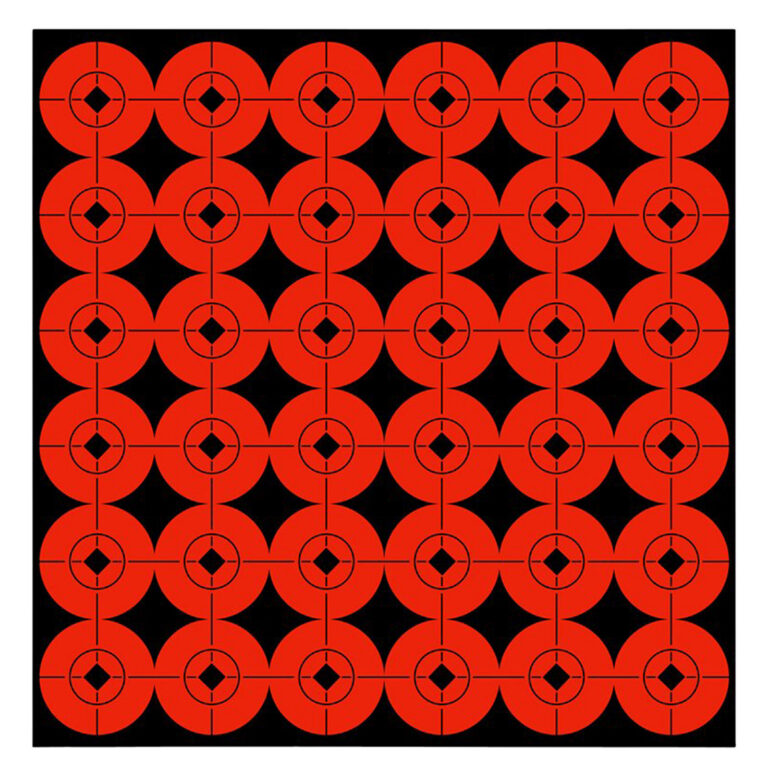Birchwood Casey 33901 Target Spots Self-Adhesive Paper Black/Orange 1" Bullseye 360 Pack