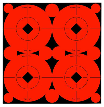Birchwood Casey 33903 Target Spots  Self-Adhesive Paper Black/Orange 3″ Bullseye 40 Pack