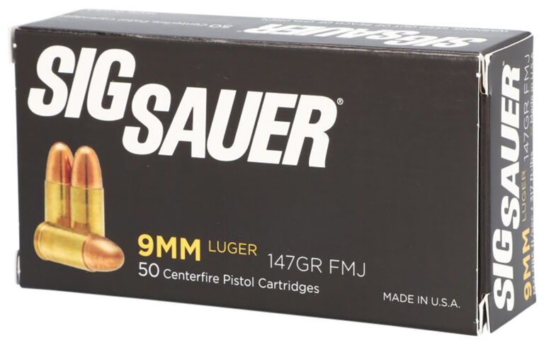 Sig Sauer E9MMB350 Elite Ball 9mm Luger 147 gr Full Metal Jacket (FMJ) 50 Bx/ 2