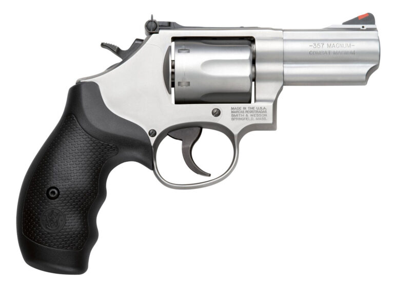 Smith & Wesson 10061 Model 66 Combat Magnum 357 Mag or 38 S&W Spl +P Stainless Steel 2.75" 2 Piece Barrel, 6 Shot   K-Frame, Full-length Extractor Rod, Synthetic Grip, Internal Lock
