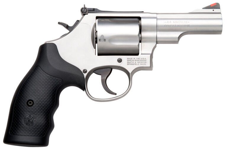 Smith & Wesson 10064 Model 69 Combat Magnum *CA Compliant L-Frame 44 S&W Spl/44 Rem Mag 5 Shot 2.75" Stainless Steel Barrel, Stainless Cylinder, Stainless Steel Frame, Black Finger Grooved Grip, Internal Lock Safety, Exposed Hammer