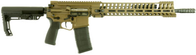 Patriot Ordnance Factory 01145 P415 Edge 223 Rem,5.56x45mm NATO 16.50″ 30+1 Burnt Bronze Rec Black 6 Position MFT Stock/Grip