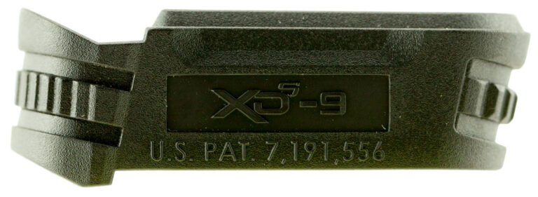 Springfield Armory XDS5902M Backstrap Sleeve made of Polymer with Black Finish & 1 Piece Design for 9mm Luger Springfield XD-S with #2 Backstrap & 3.30"-4" Barrel