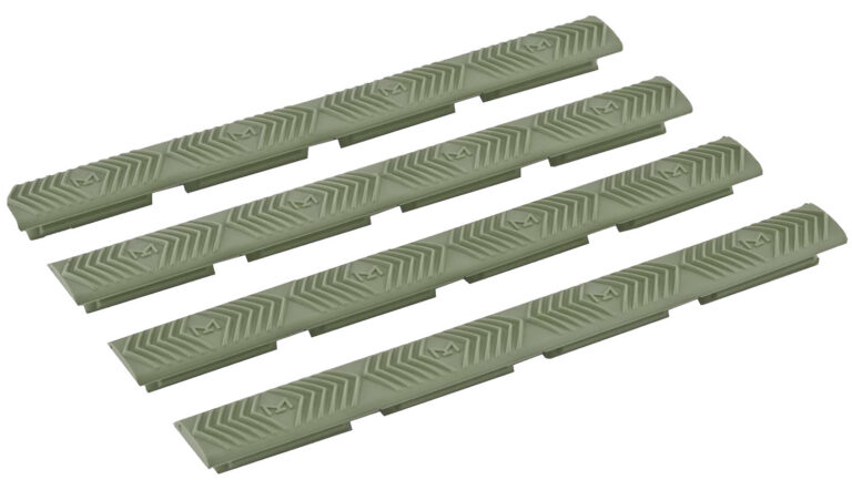 Ergo 4332OD WedgeLok Slot Cover OD Green Rubber, 7 Slot Low Profile with Aggressive Texture 4 per Pack