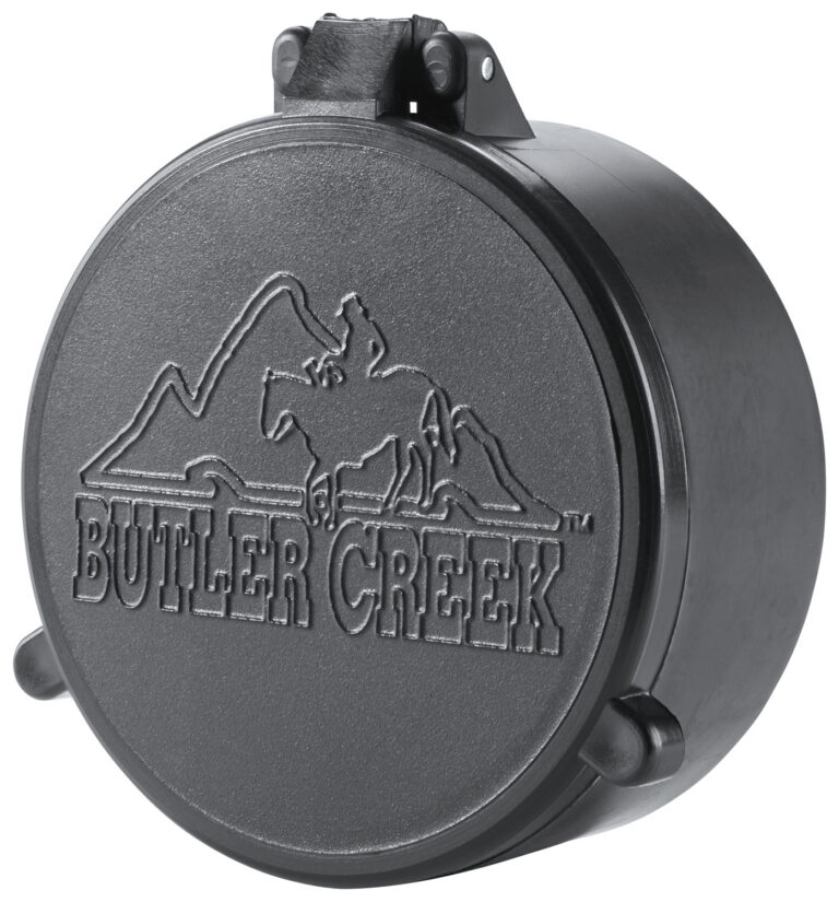 Butler Creek 30200 Flip-Open Objective Scope Cover 43.20mm Obj. Size 20 Black Polymer