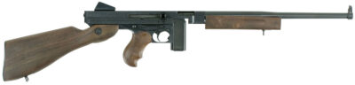 Thompson TM110S M1 Carbine Lightweight Carbine 45 ACP Caliber with 16.50″ Barrel, 10+1 Capacity (Stick), Blued Metal Finish, American Walnut Stock Wood Grip Right Hand