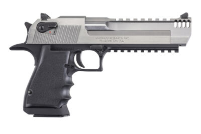 Magnum Research DE44ASIMB Desert Eagle Mark XIX L6 44 Rem Mag 6″ 8+1 Black Hardcoat Anodized Aluminum Frame Stainless Steel Slide Black Polymer Grip