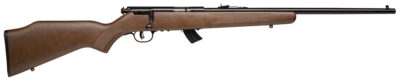 Savage Arms 20700 Mark II G Full Size 22 LR 10+1 21″ Matte Black Sporter Barrel, Matte Black Drilled & Tapped Carbon Steel Receiver, Satin Brown Fixed Wood Stock, Right Hand
