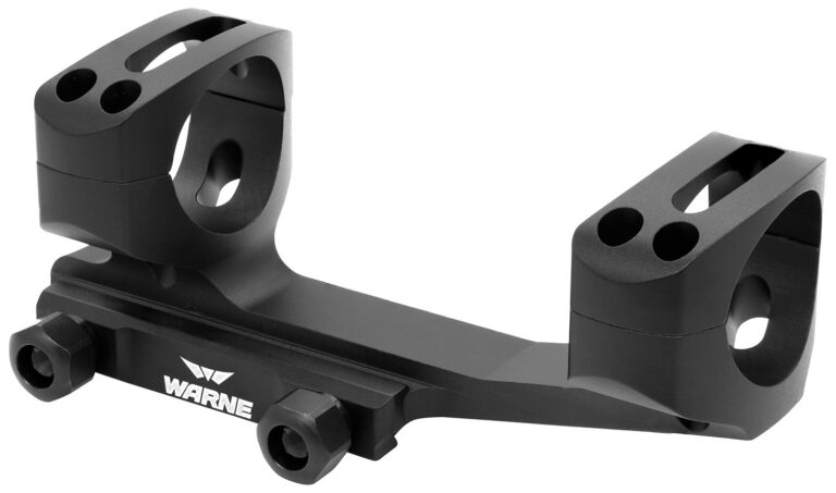 Warne Fixed MSR Cantilever Scope Mount Matte Black 30mm MSR Ideal Height