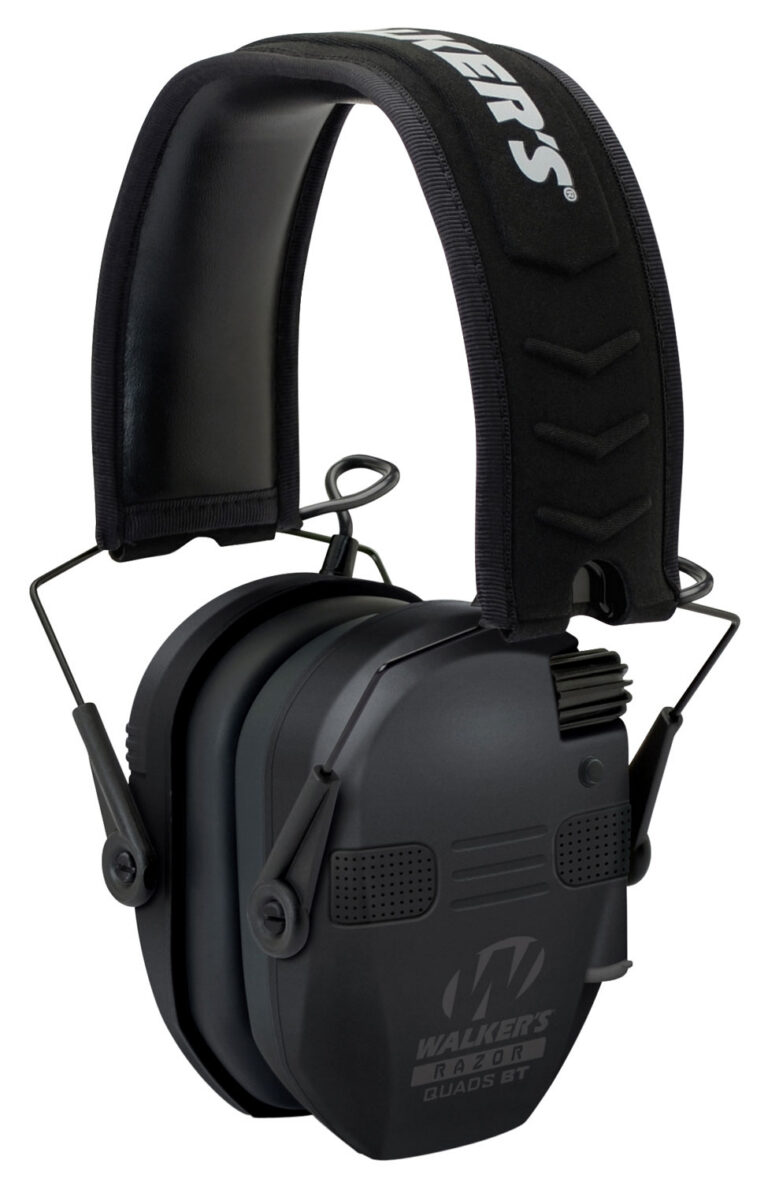 RAZOR SLIM ELECTRONIC QUAD EAR MUFFS RAZOR SLIM ELECTRONIC QUAD EAR MUFF W/ BLUETOOTH BLACK