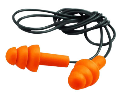 Walker’s GWPEPCORD2PK Corded Foam Ear Plugs 25 dB In The Ear Orange/Black Adult 2 Per Pack