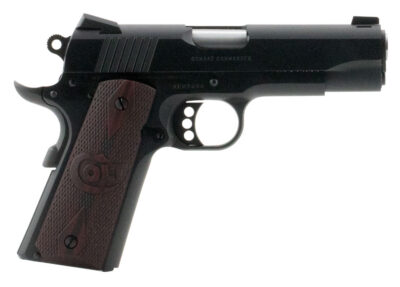 COMBAT COMMANDER 45 ACP SEMI-AUTO HANDGUN COMBAT COMMANDER 45 ACP 4.25” BBL (1)8RD MAG BLUED/WOOD