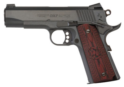Colt Mfg O4942XE Commander Combat 9mm Luger 9+1 4.25″ Steel Barrel, Blued Serrated Carbon Steel Slide, Blued Carbon Steel Frame w/Beavertail, Black Cherry G10 Grip, Ambidextrous