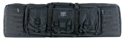 Bulldog BDT6043B BDT Tactical Double 43″ Black Nylon, 3 Accessory Pockets, Deluxe Padded Backstraps, Lockable Zipper, Padded Internal Divider