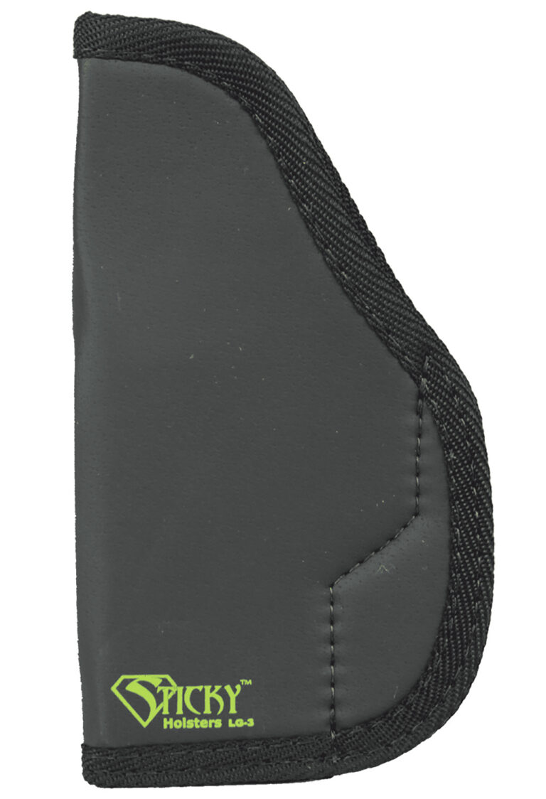 Sticky Holsters LG3 LG-3 Black/Green Latex Free Rubber Fits Glocks up to 4.75" Ambidextrous