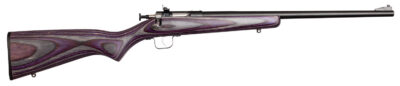 Crickett KSA2227 Youth  22 LR 1rd 16.12″ Blued Barrel & Receiver, Fixed Front/Adjustable Rear Sights, Purple Laminate Stock w/11.5″ LOP, Rebounding Firing Pin Safety