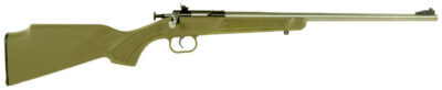 Crickett KSA2243 My First Rifle  Youth 22 LR 1rd 16.13″ Stainless Steel Barrel, Blued Drilled & Tapped Receiver, Desert Tan w/Webbing Fixed Synthetic Stock, Right Hand