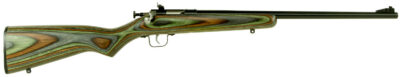 Crickett KSA2252 Youth  22 LR 1rd 16.12″ Blued Barrel & Receiver, Fixed Front/Adjustable Rear Peep Sights, Camo Laminate Stock w/11.5″ LOP, Rebounding Firing Pin Safety