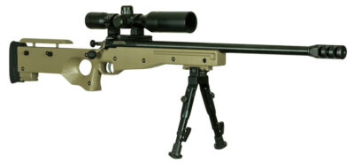 Crickett KSA2152 CPR Complete Package 22 LR Caliber with 1rd Capacity, 16.12″ Barrel, Blued Metal Finish & Fixed with Adjustable Cheekpiece Flat Dark Earth Stock Right Hand