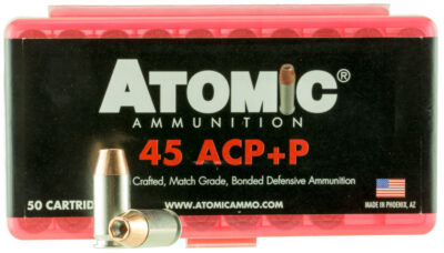 Atomic 00412 Pistol  45 ACP +P 185 gr Bonded Match Hollow Point 50 Bx/ 10 Cs