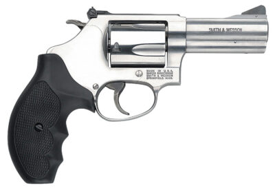 Smith & Wesson 162430 Model 60  357 Mag or 38 S&W Spl +P 5 Shot 3″ Stainless Steel Barrel/Cylinder, Satin Stainless Steel J-Frame, Exposed Hammer, Polymer Grip