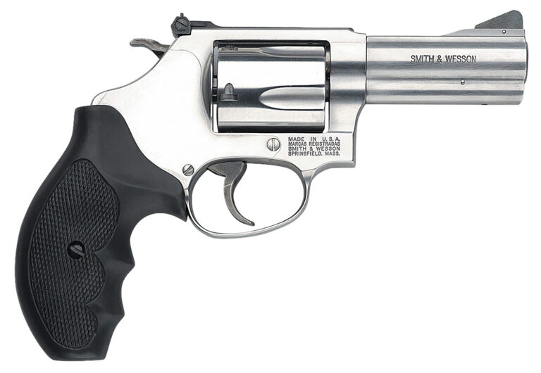 Smith & Wesson 162430 Model 60  357 Mag or 38 S&W Spl +P 5 Shot 3" Stainless Steel Barrel/Cylinder, Satin Stainless Steel J-Frame, Exposed Hammer, Polymer Grip