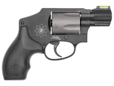 Smith & Wesson 163062 Model 340 Personal Defense 357 Mag Or 38 S&W Spl +P 1.88″ Black Stainless Steel Barrel, 5rd Titanium Cylinder , Black Scandium Alloy J-Frame , HiViz Fiber Optic Green Front Sight