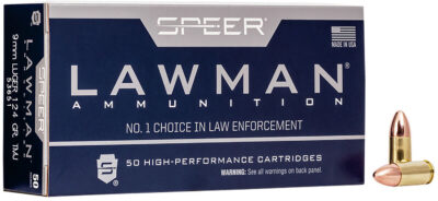SPEER LAWMAN 9MM LUGER 124GR TMJ AMMO 50RD