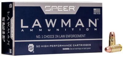 Speer 54232 Lawman Training Clean-Fire 357Sig 125gr Total Metal Jacket Flat Nose 50 Per Box/20 Case