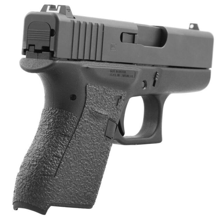 Talon Grips 100R Adhesive Grip Compatible w/Glock 43, Black Textured Rubber