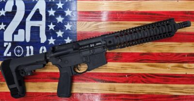 Camdon Defense CD-15 5.56 semi auto pistol, black 10.3″