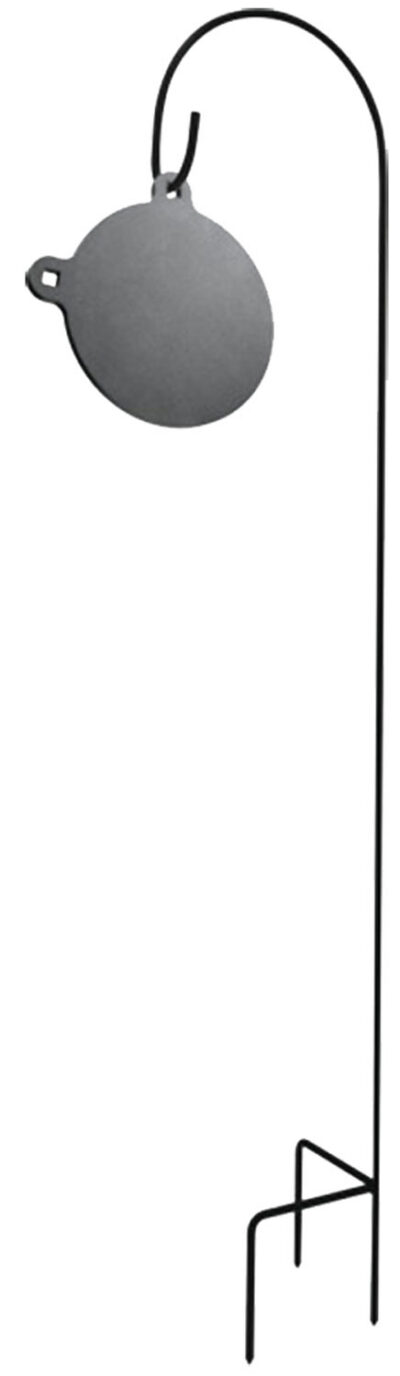 Champion Targets 44100 Shepard’s Hook Holder Black Standing Steel For Center Mass AR500 Steel Targets