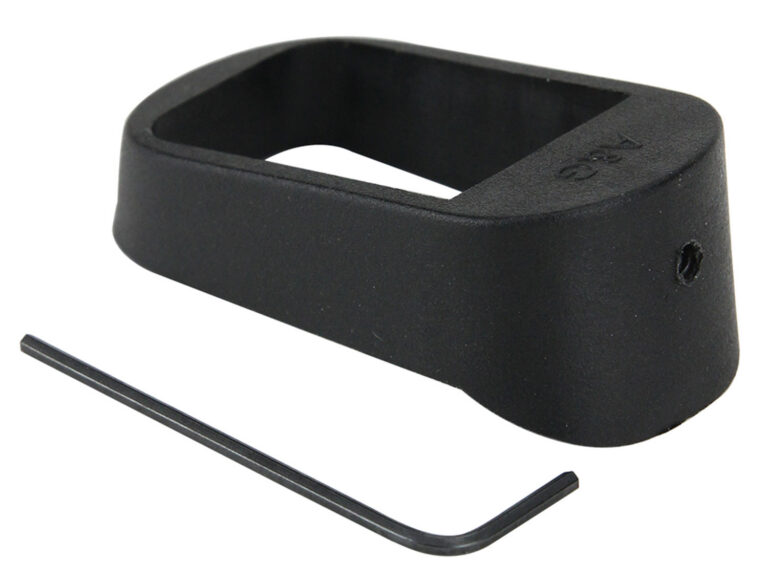 Pachmayr 03850 Mag Sleeve Compatible w/Glock 17/22/31 Mags To Fit Glock 19/23/32 Models, Black Polymer